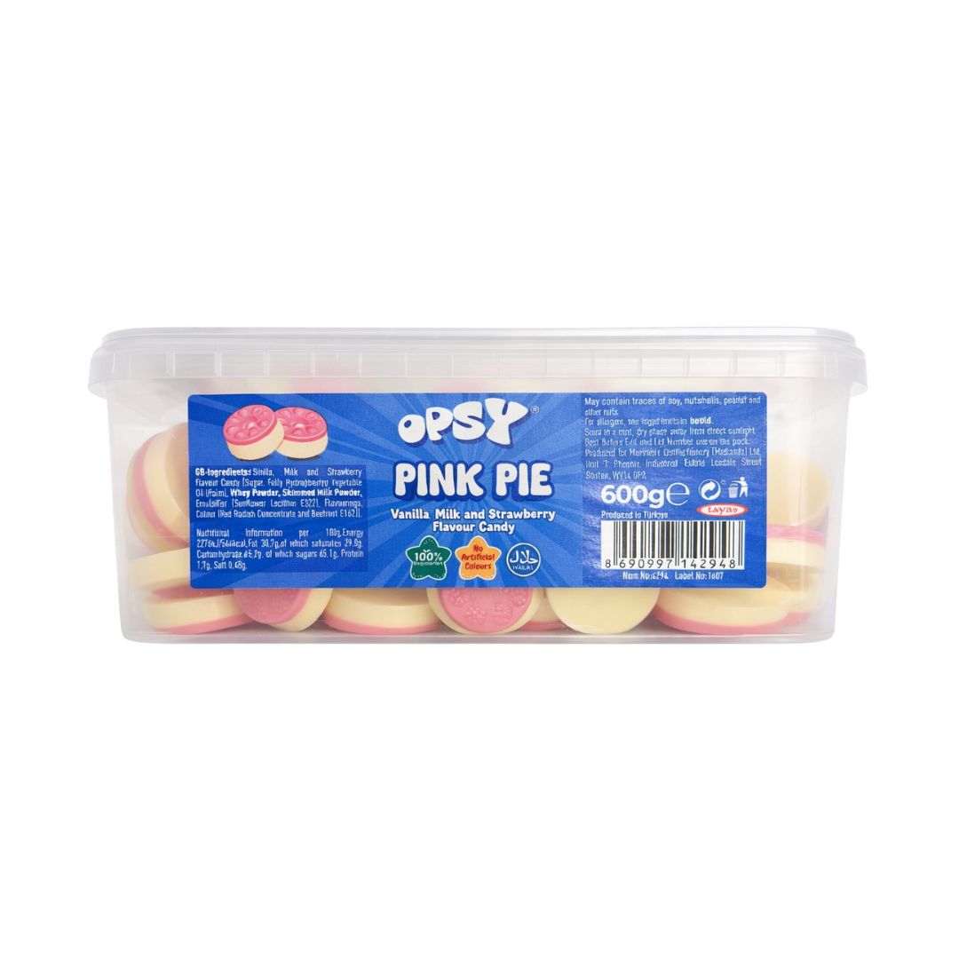 Tayas Halal Opsy Pink Pie Pick N Mix Sweets Tub
