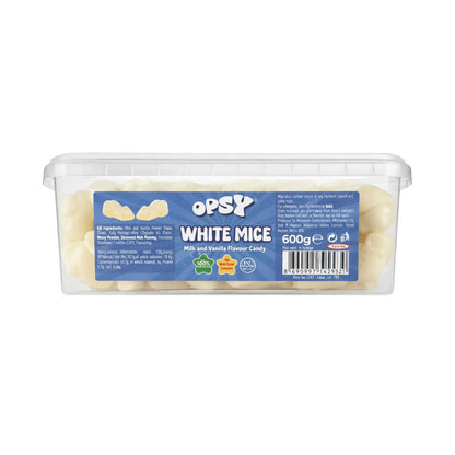 Tayas Halal Opsy White Mice Pick N Mix Sweets Tub