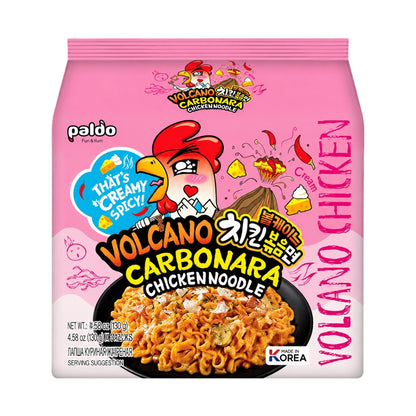 Paldo Volcano Carbonara Chicken Flavoured Instant Noodles