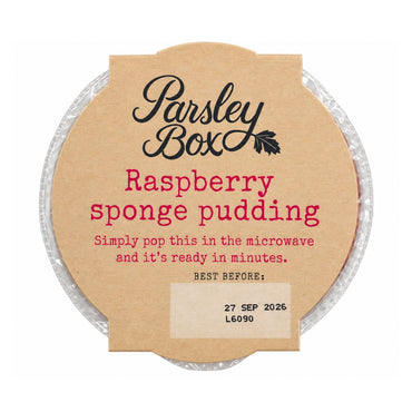 Parsley Box Raspberry Sponge Microwave Puddings
