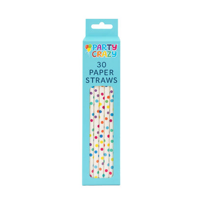 Birthday Party Crazy Paper Drinking Straws