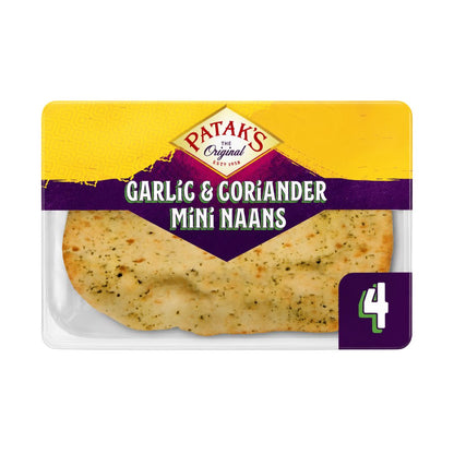 Patak's The Original Garlic & Coriander Mini Naans