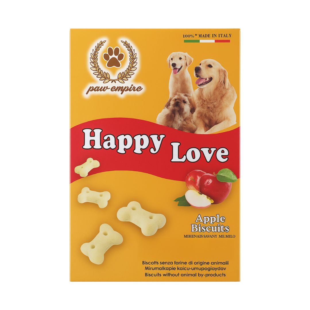 Paw Empire Happy Love Apple Biscuits Pet Dog Treats