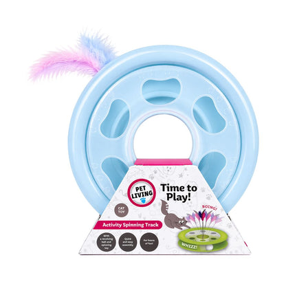 Pet Living Time To Play Cat Toy Activity Spinning Track