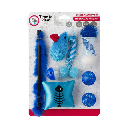 Pet Living Time to Play 8 Piece Cat Toy Value Pack