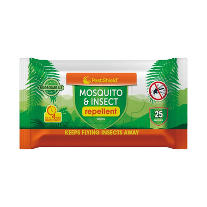PestShield Mosquito & Insect Repellent Wipes