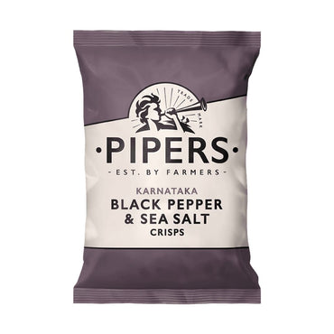Pipers Black Pepper & Sea Salt Crisps