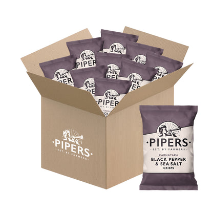 Pipers Black Pepper & Sea Salt Crisps