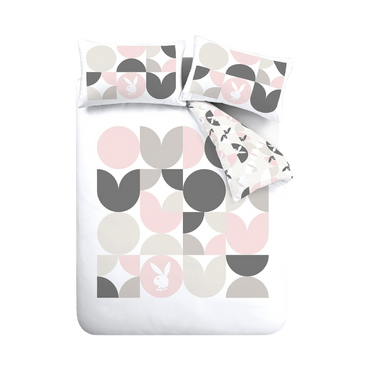 Playboy Retro Geo Bunny Double Bed Duvet Set