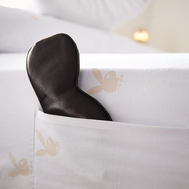 Playboy Iconic Bunny Double Fitted Bed Sheet