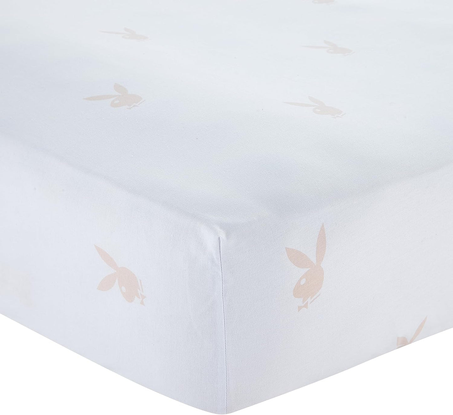 Playboy Iconic Bunny Double Fitted Bed Sheet