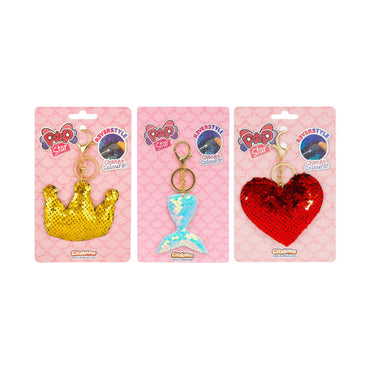 Pop Star Sequin Colour Changing Keyrings
