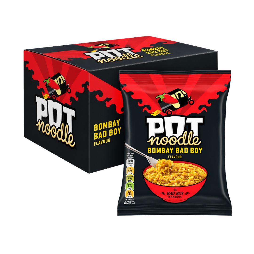 Pot Noodle Bombay Bad Boy Flavour Instant Block Noodles