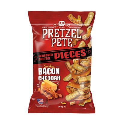 USA Pretzel Pete Smokey Bacon Cheddar Seasoned Pieces