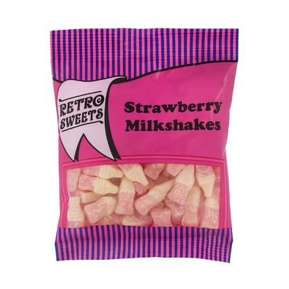 Retro Pick N Mix Sweets Strawberry Milkshakes