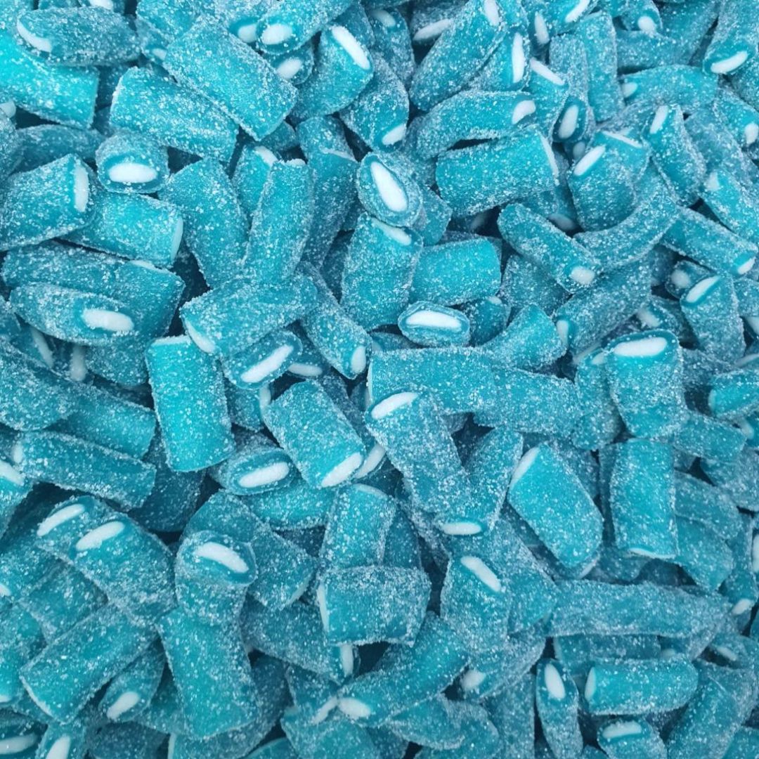 Retro Pick N Mix Sweets Fizzy Blue Raspberry Pencils