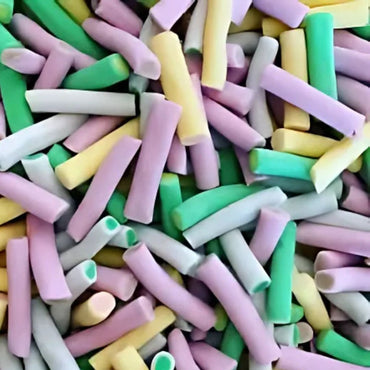 Retro Pick N Mix Sweets Rhubarb & Custard Pencils