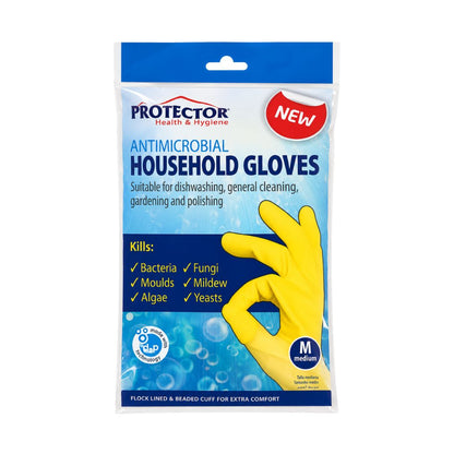 Protector Health & Hygiene Antimicrobial Household Gloves
