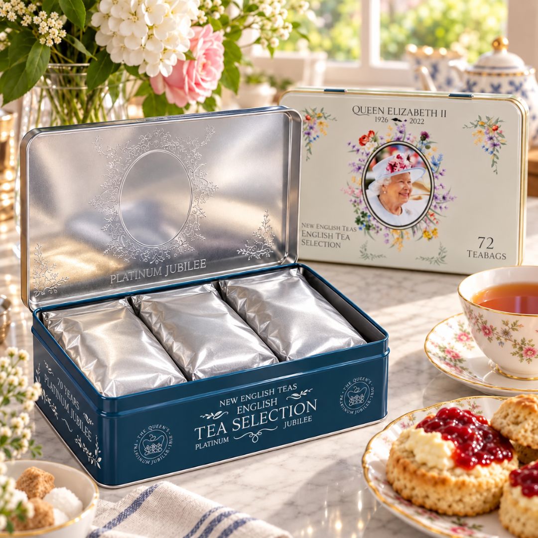 New English Teas Queen Elizabeth II English Tea Selection Tin