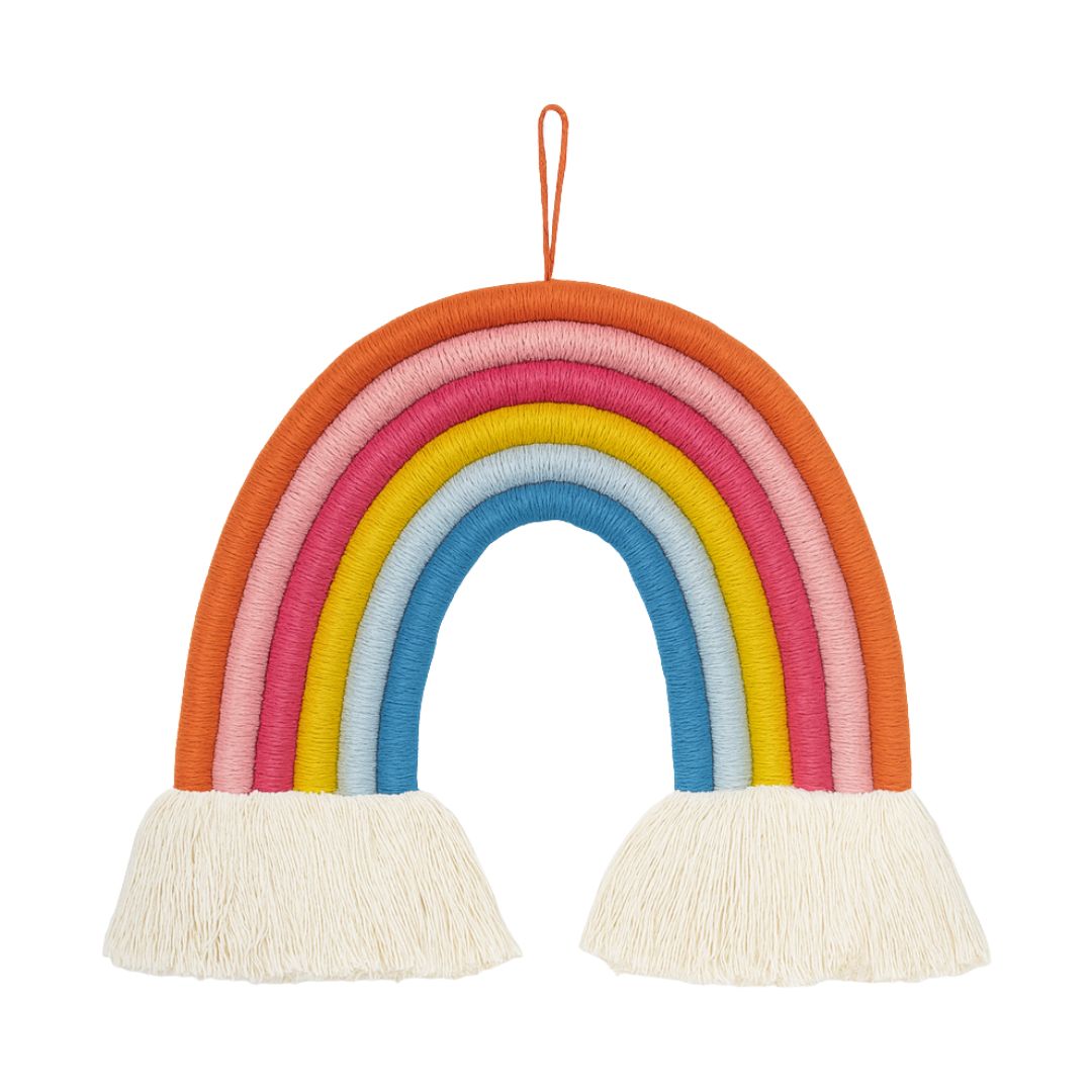 Rainbow Macramé Wall Hanging Decor