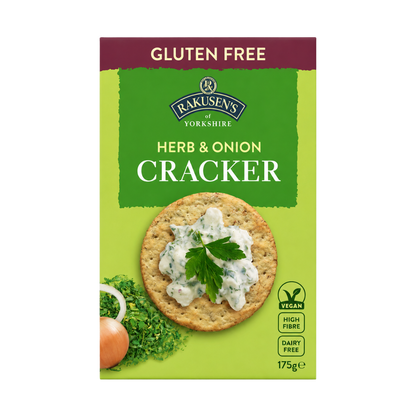Rakusen's Gluten Free Herb & Onion Crackers