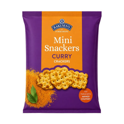 Rakusen's Mini Snackers Curry Crackers