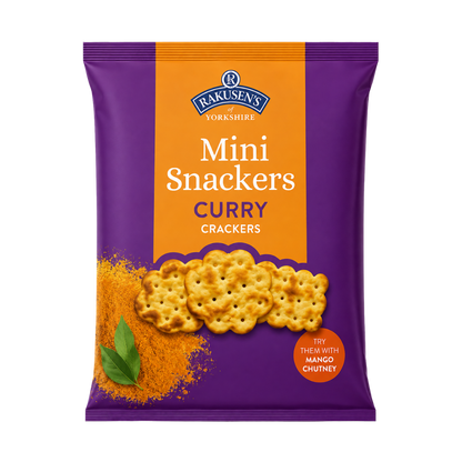 Rakusen's Mini Snackers Curry Crackers