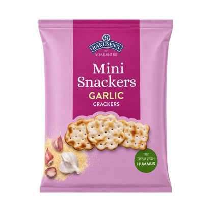 Rakusen's Mini Snackers Garlic Crackers