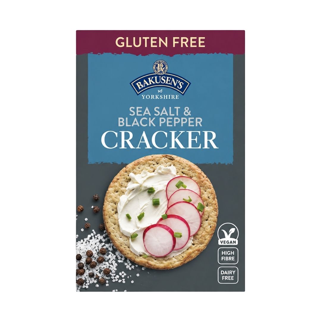 Rakusen’s Sea Salt & Black Pepper Crackers