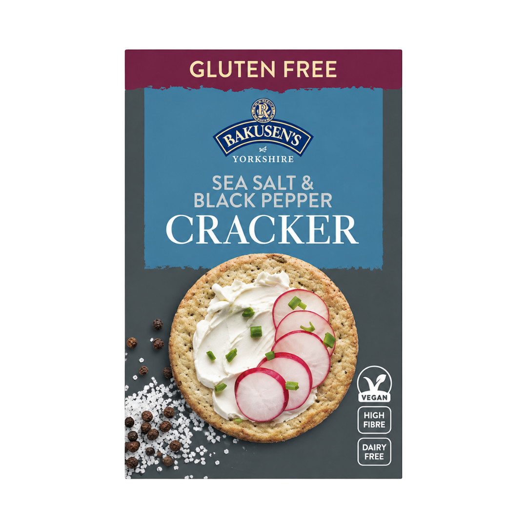 Rakusen’s Sea Salt & Black Pepper Crackers