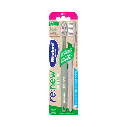 Wisdom Re:new Soft Toothbrush Twin Pack