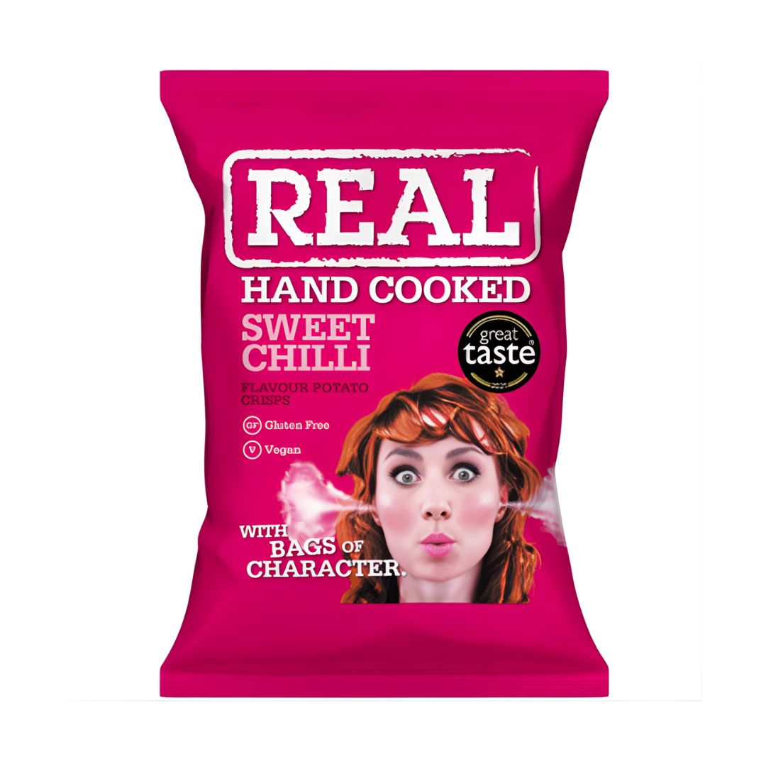 Real Hand Cooked Sweet Chilli Potato Crisps