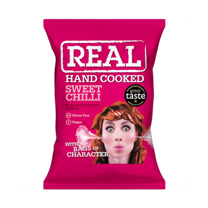 Real Hand Cooked Sweet Chilli Potato Crisps