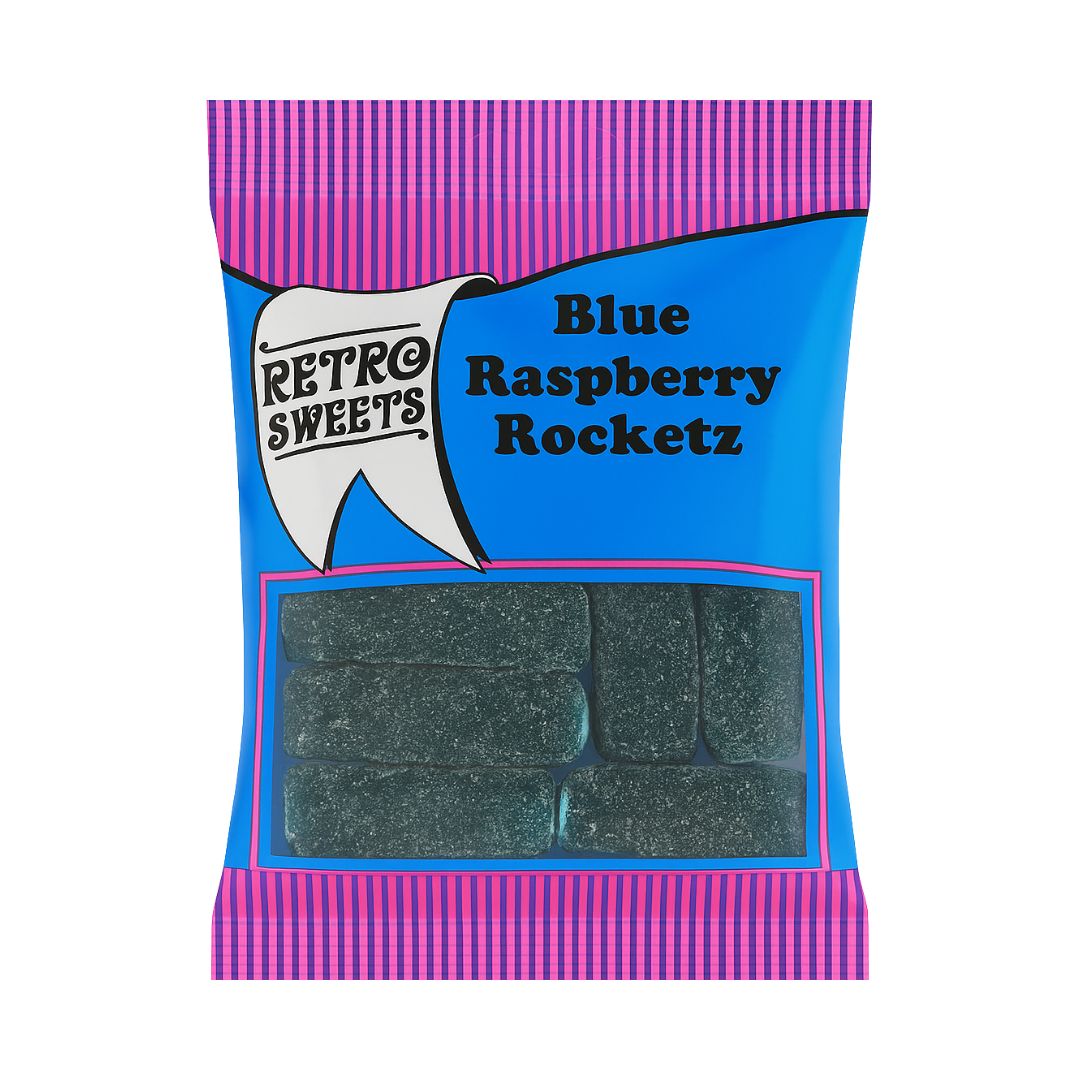 Retro Pick N Mix Sweets Blue Raspberry Rocketz – Price Panda