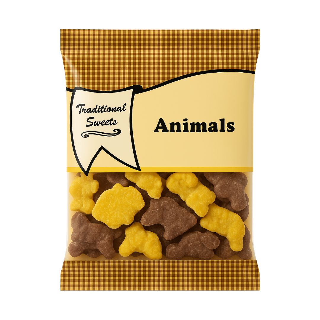 Retro Pick N Mix Sweets Chocolate Animals