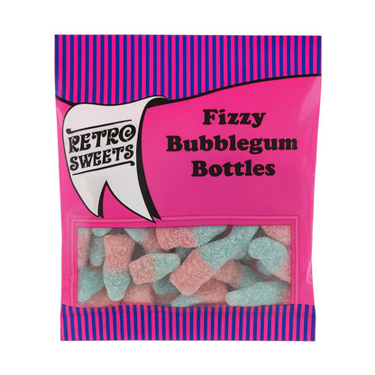 Retro Pick N Mix Sweets Fizzy Bubblegum Bottles