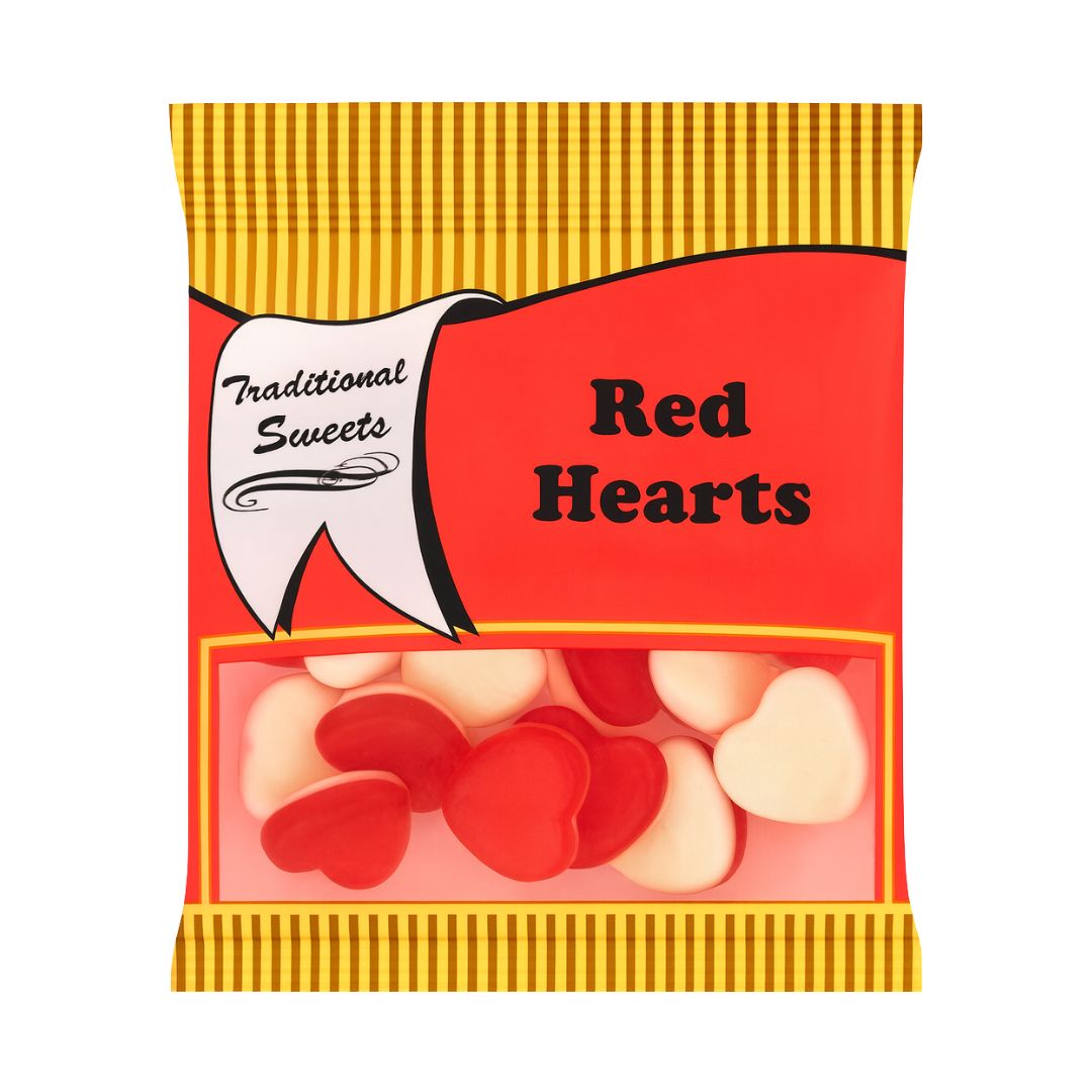 Retro Pick N Mix Sweets Red Hearts