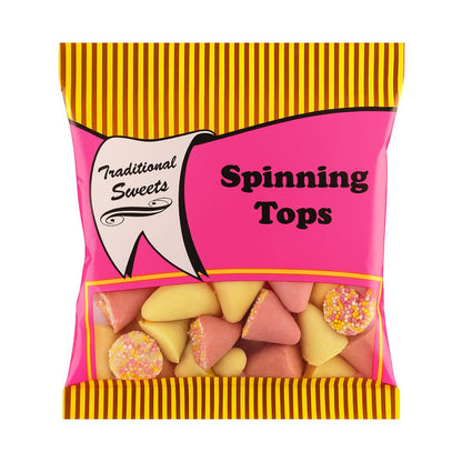 Retro Pick N Mix Traditional Sweets Spinning Tops