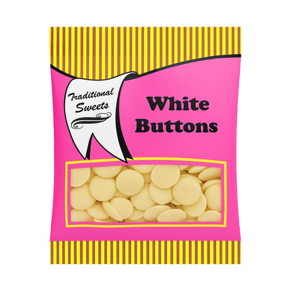 Retro Pick N Mix Traditional Sweets White Buttons