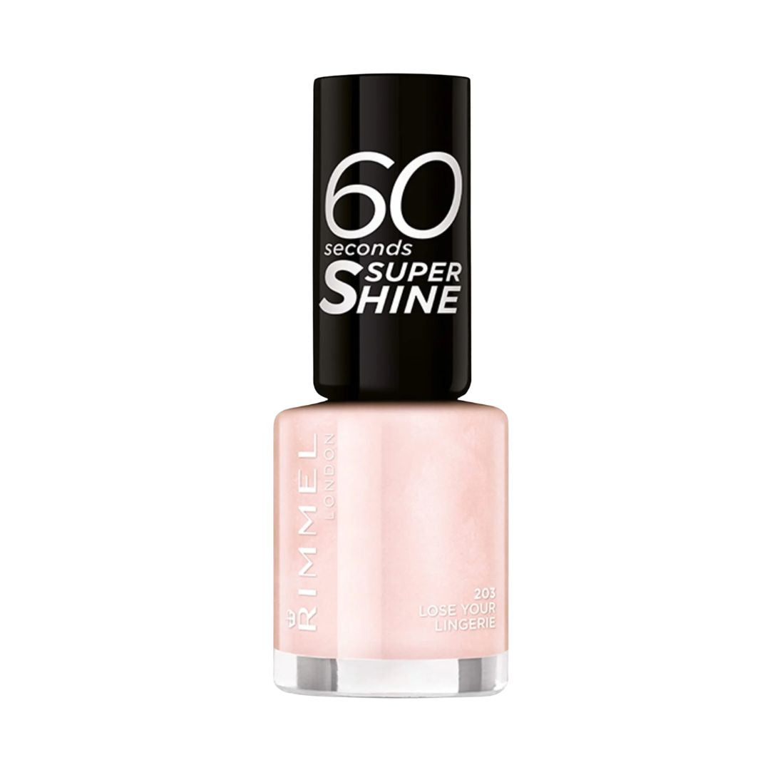 Rimmel London 60 Seconds Super Shine Nail Polish 203 Lose Your Lingerie