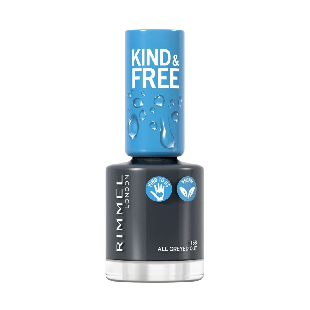 Rimmel London Kind & Free Clean Nail Polish 158 All Greyed Out