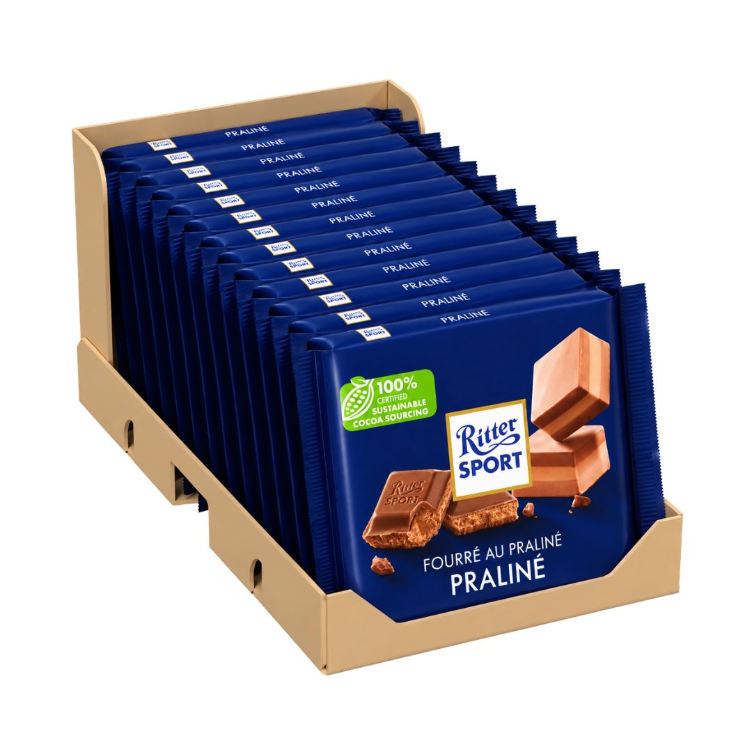 Ritter Sport Praliné Milk Chocolate Bars