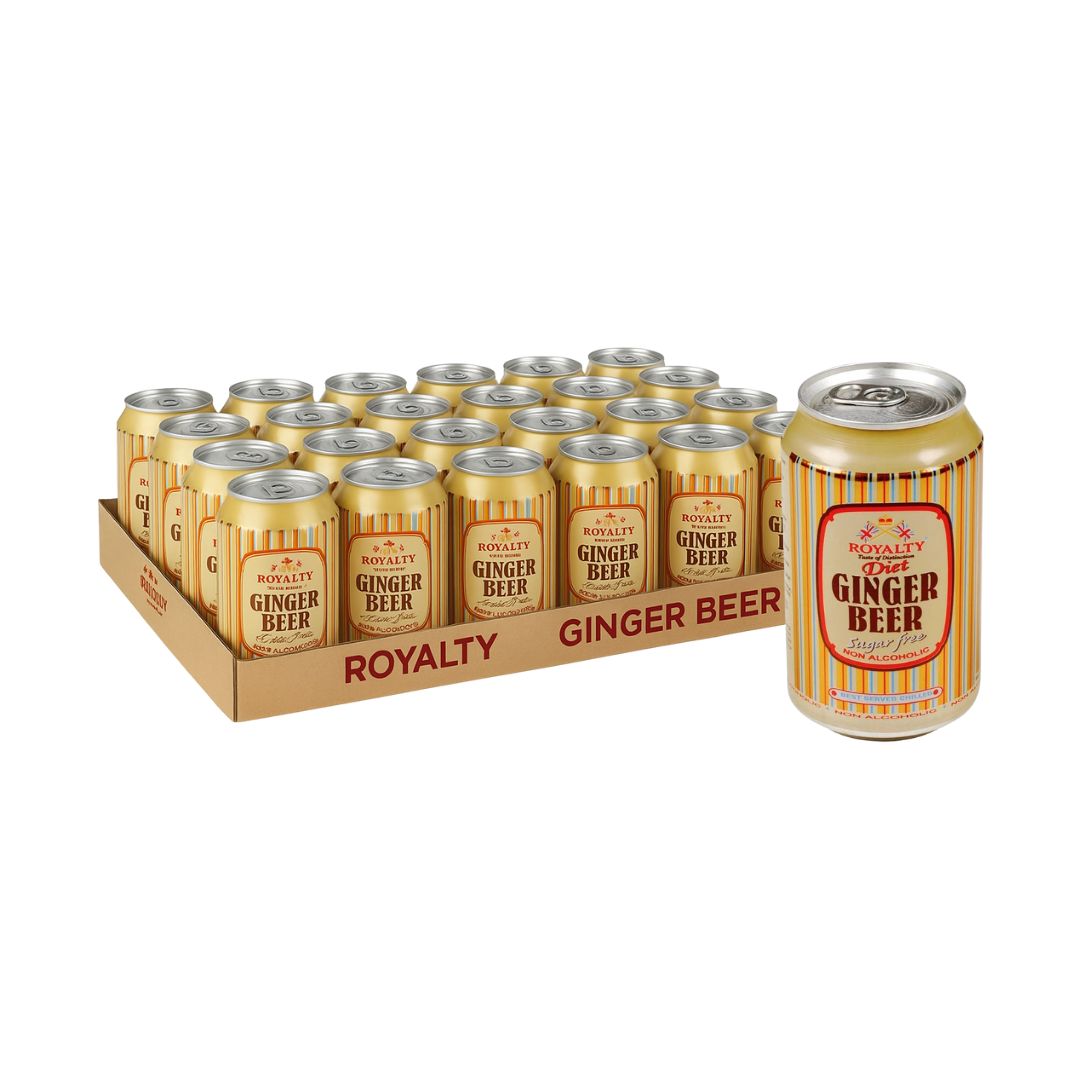 Royalty Diet Ginger Beer Cans