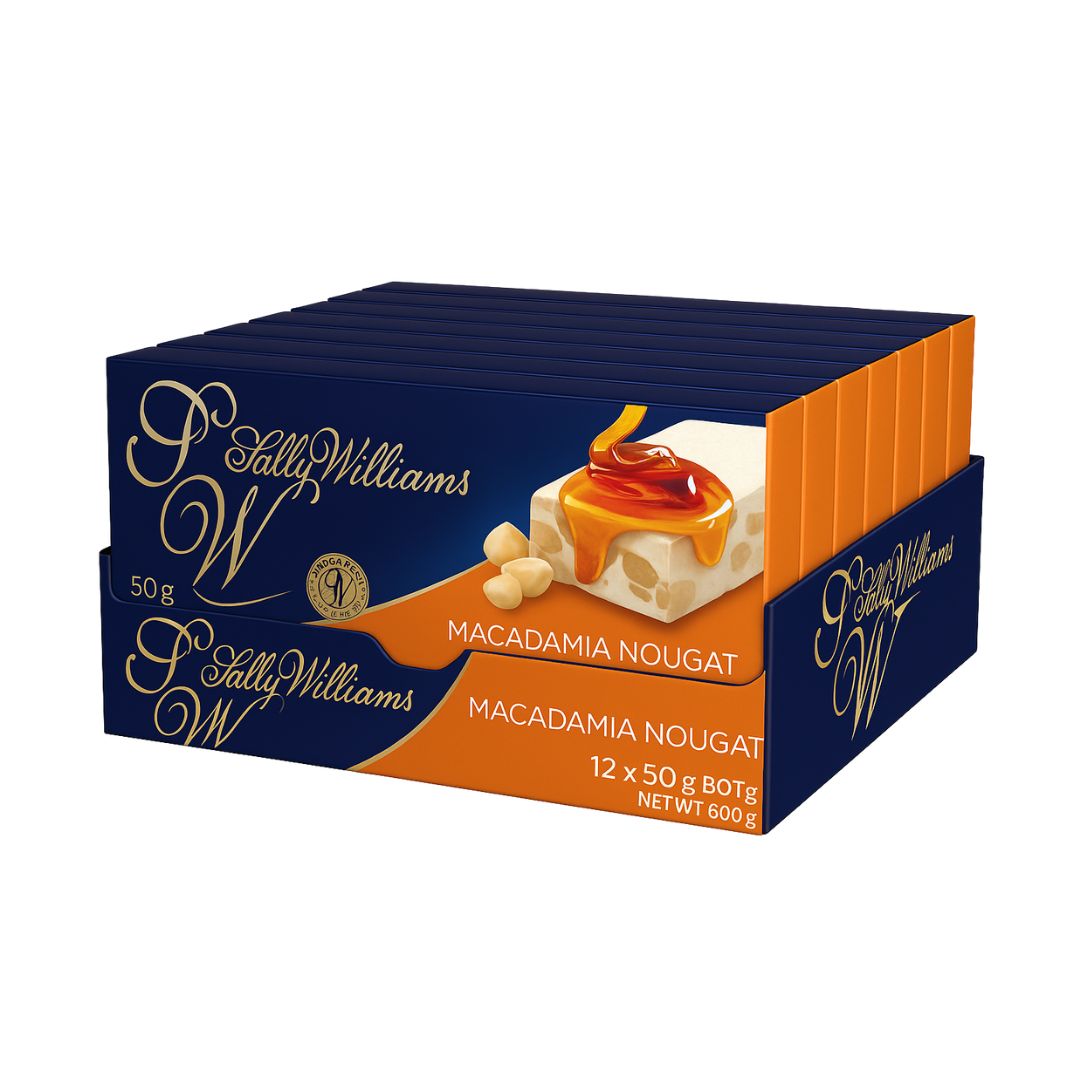 Sally Williams Macadamia Nougat Bars