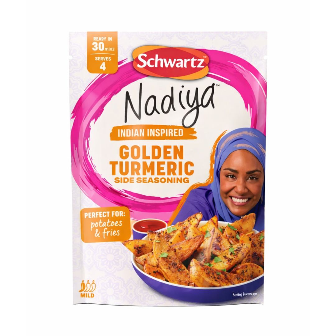 Schwartz Nadiya Indian Inspired Golden Turmeric Side Seasoning Mild
