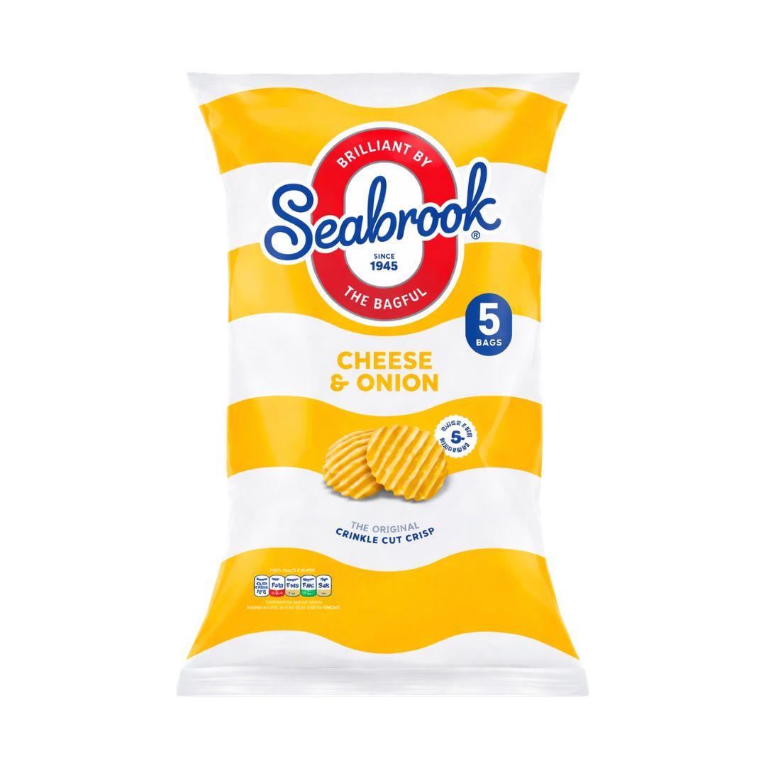 Seabrook Cheese & Onion Crinkle Cut Crisps