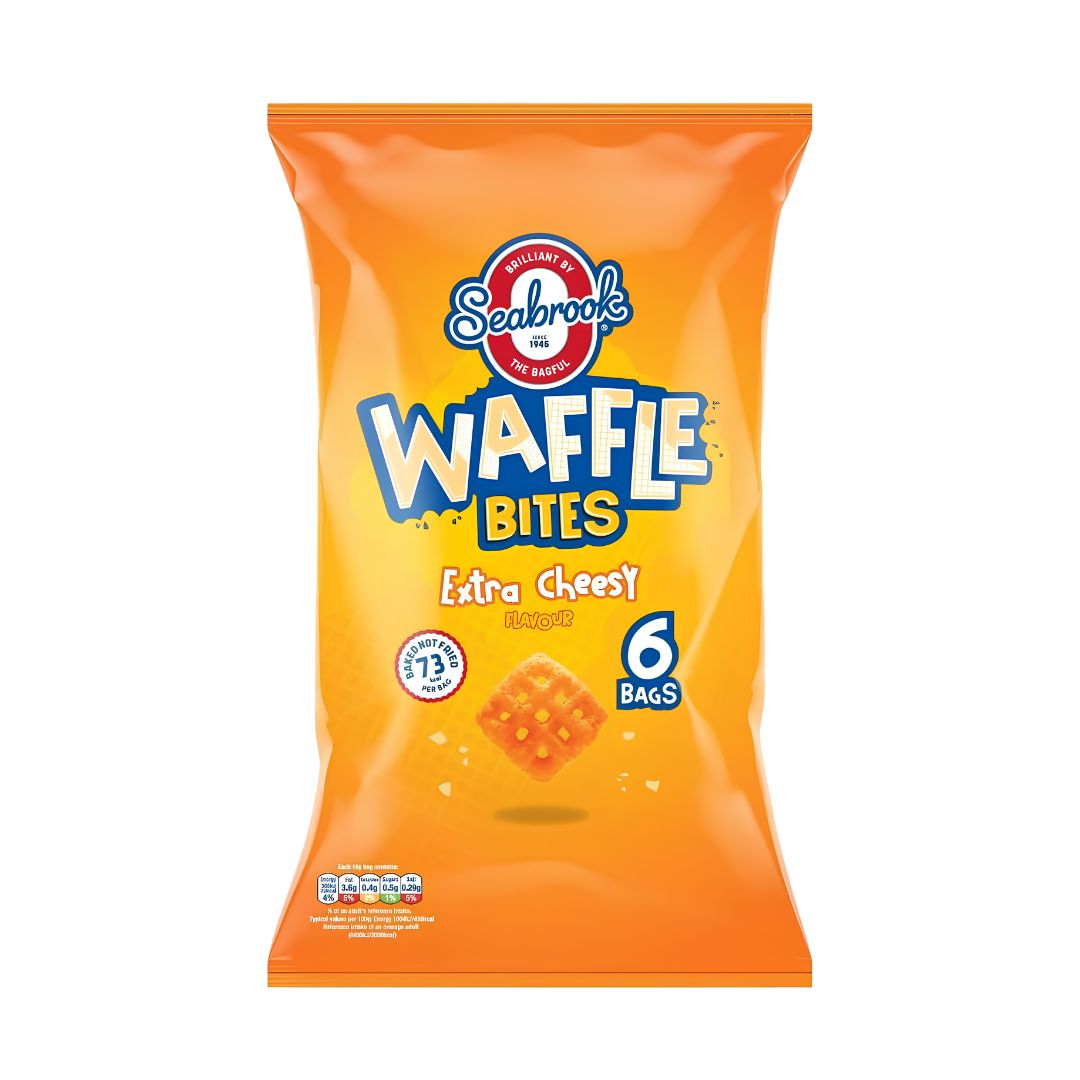 Seabrook Waffle Bites Extra Cheesy Flavour