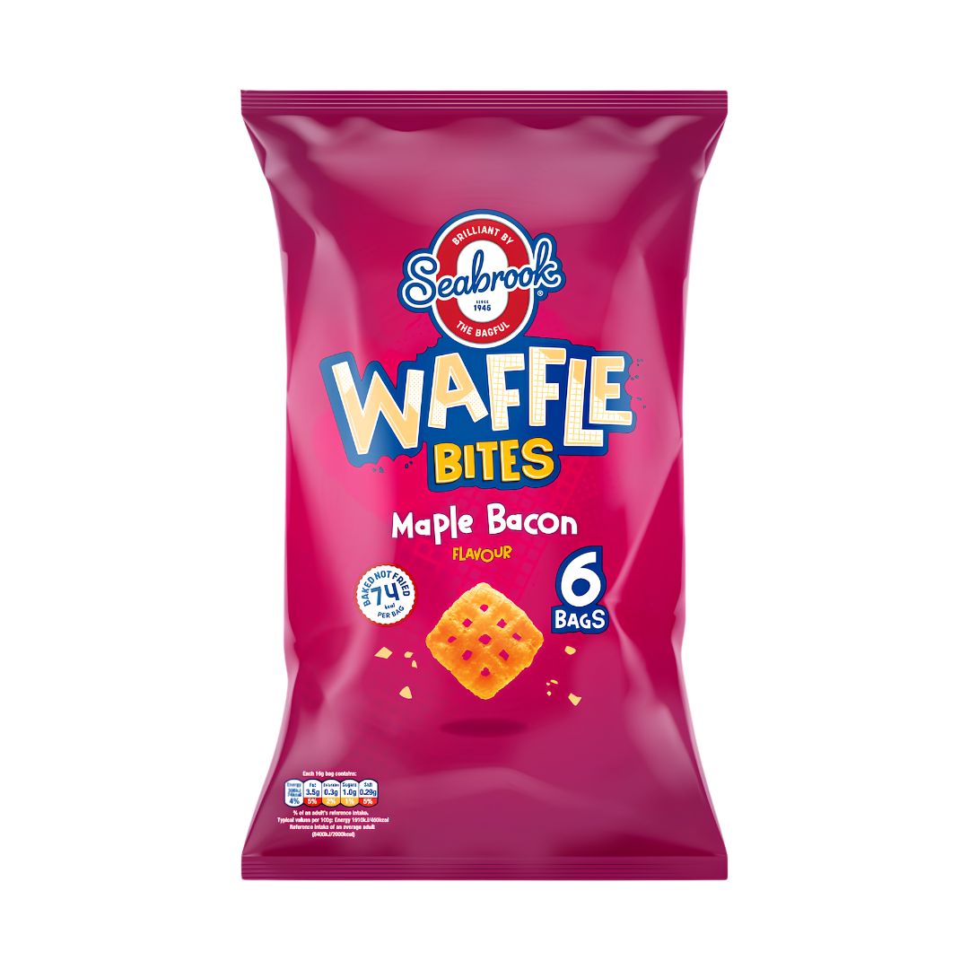 Seabrook Waffle Bites Maple Bacon Flavour