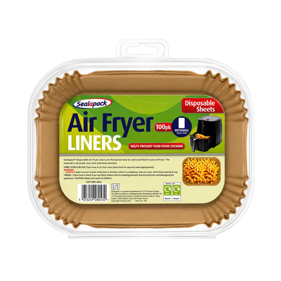 Sealapack Air Fryer Liners Rectangle Sheets