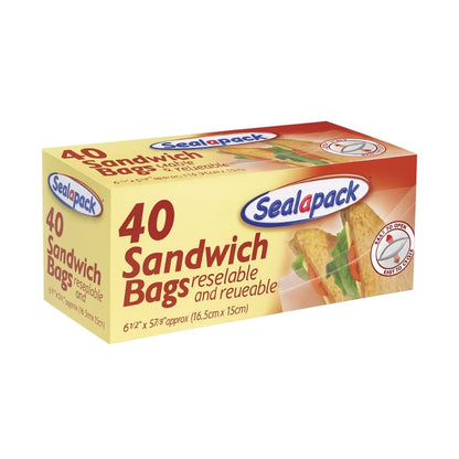 Sealapack Resealable Sandwich Bags